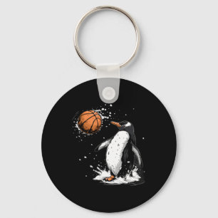 Chaveiro Arte da Natureza do Pinguim Sketll Splash do Aro S