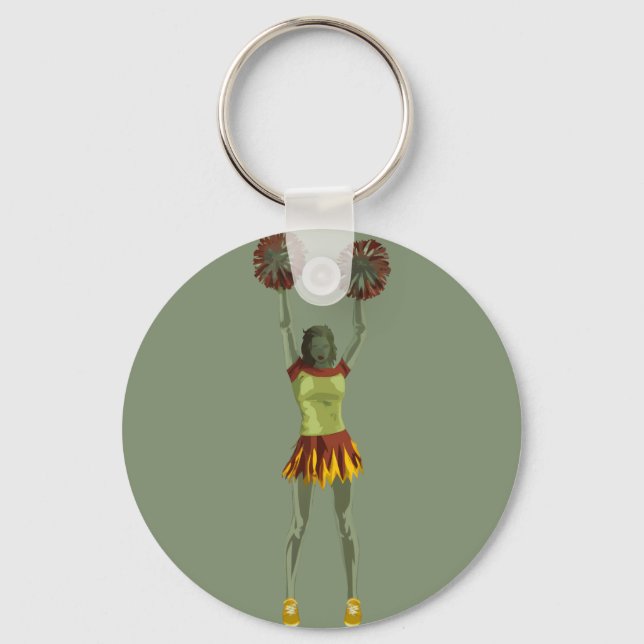 Chaveiro Arte de Animação Espiritual Gótico Assustador (Frente)