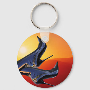 Chaveiro Arte de Arranque com um Fundo Coloful Sunset