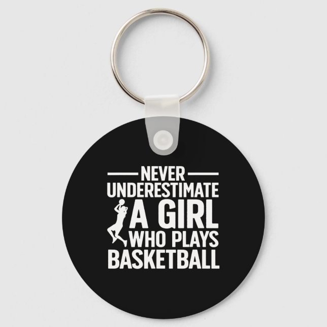 Chaveiro Arte De Basquete Divertida Para Jovens Jovens Jove (Frente)