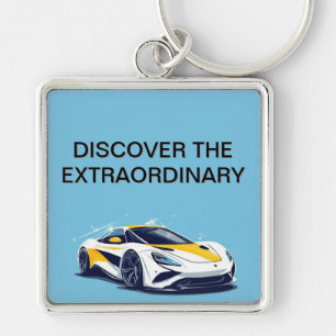 Chaveiro Arte de Carro Esportivo Moderno Estilizado