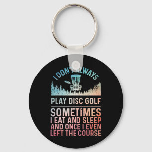 Chaveiro Arte de Disc Golf para Homens Mulheres Jogador de 