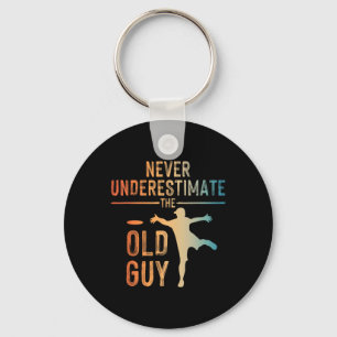 Chaveiro Arte de Disco Golf para Homens Avô Jogador de Disc