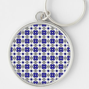 Chaveiro Arte de Gemstone de Sapphire Diamond