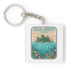 Arte de mergulho no recife de coral vintage Raja A