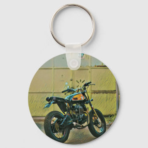 Chaveiro Arte de motocicleta de Vintage
