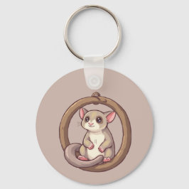 Chaveiro Arte de Ornamento Fofo de Sugar Glider
