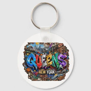 Chaveiro Arte de Parede com Grafite de Queens Nova York