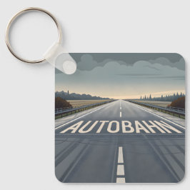 Chaveiro Arte de Perspectiva de Estrada Infinita da Autobah