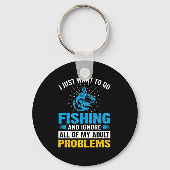 Chaveiro Arte De Pesca Eu Só Quero Ir Pescar (Frente)