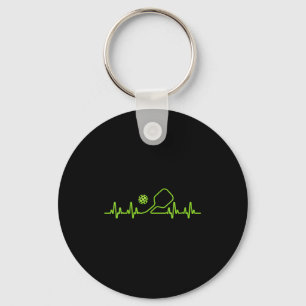 Chaveiro Arte de pickleball feminino para homens mulheres p