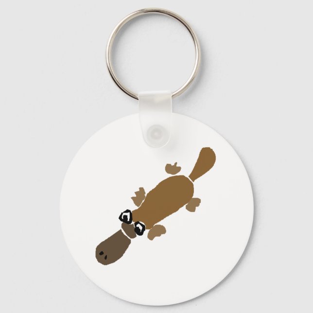 Chaveiro Arte de Platypus, Engraçado (Frente)