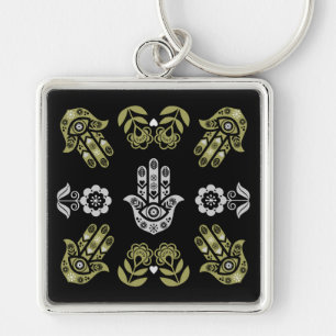 Chaveiro Arte de Proteção da Mão Hamsa