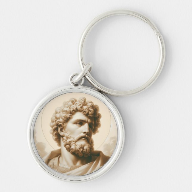 Chaveiro Arte de Proteção Religiosa de Christopher Trabalho (Frente)