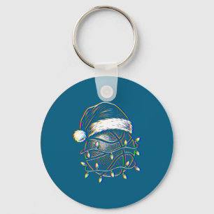 Chaveiro Arte de Rave Edm de Falha de Basquetebol de Natal