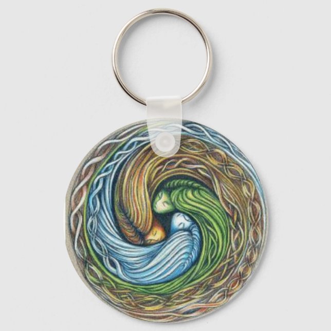 Chaveiro Arte de Três Deusas por P. Dempsey (Frente)