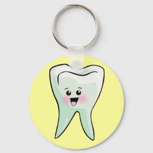 Chaveiro Arte dental do dente de Kawaii