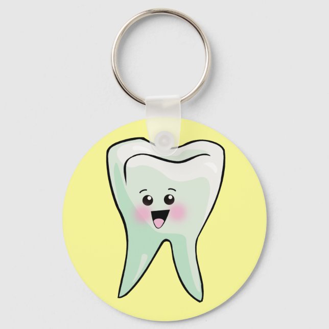 Chaveiro Arte dentária Kawaii (Frente)