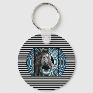 Chaveiro Arte Desenhada à Mão do Cavalo