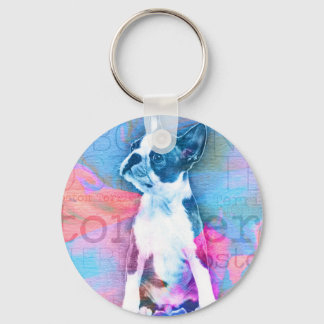Chaveiro Arte Digital Terrier Watercolor
