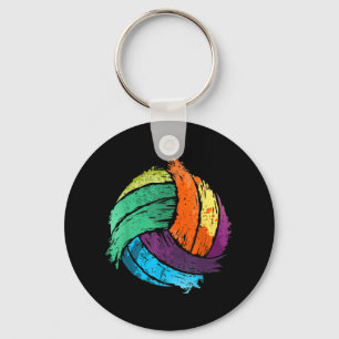 Chaveiro Arte Diversão De Voleibol Para Meninas Voleibol Fe