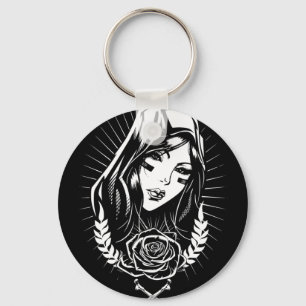 Chaveiro Arte do Chicano de Mary da mãe