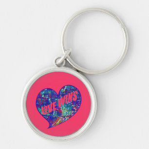 Chaveiro Arte do Coração Vence o Amor