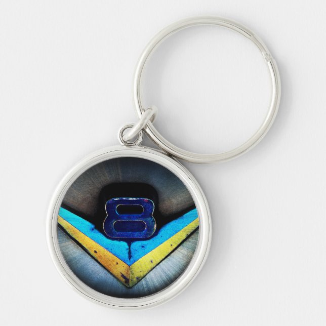 Chaveiro Arte do emblema de V8 (Frente)