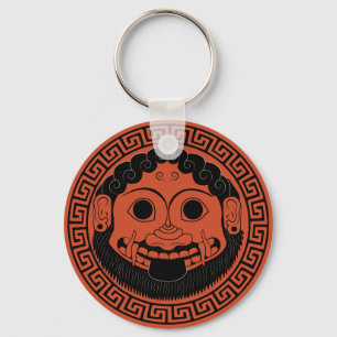 Chaveiro Arte do grego clássico de Apotropaic do Medusa