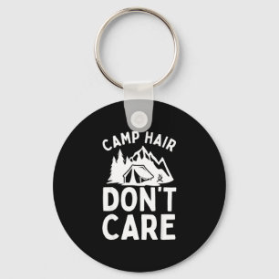 Chaveiro Arte engraçada de camping para homens e mulheres c
