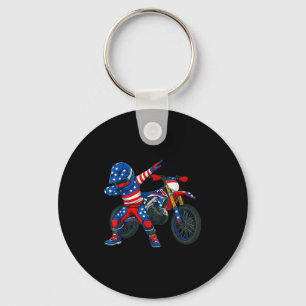 Chaveiro Arte engraçado de moto de terra Piloto Motocross M
