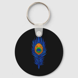 Chaveiro Arte Espiritual Hindu Geométrico Pena de Krishna