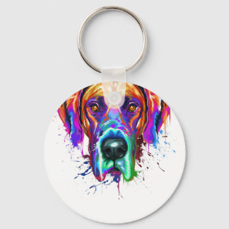 Chaveiro Arte Esplexa Grande Dane Puppy Lover Gifts