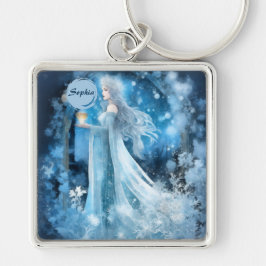 Chaveiro Arte Fantástica da Rainha da Neve - Deusa Mística