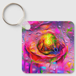 Chaveiro Arte Floral Surreal