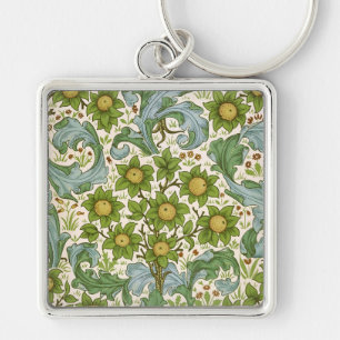 Chaveiro Arte Floral William Morris Orchard Green