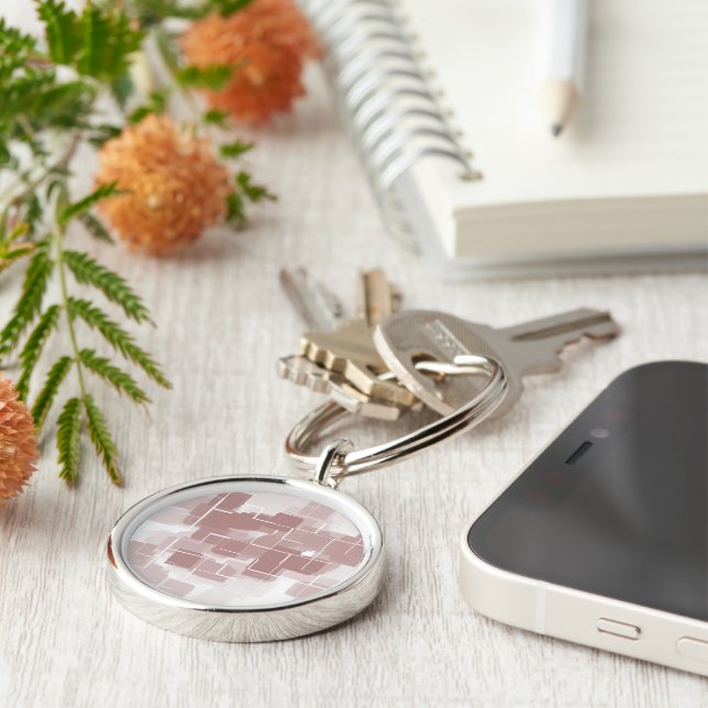 Chaveiro Arte Geométrica "Grape Soda" (Lateral)