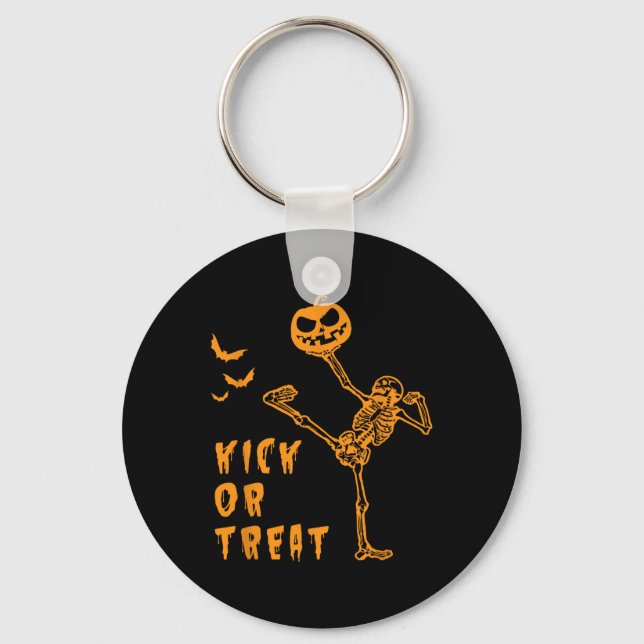 Chaveiro Arte Marcial do Halloween - Taekwondo (Frente)