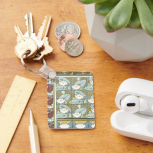 Chaveiro Arte Nova Antiga, Flores do Jardim de Nenúfares