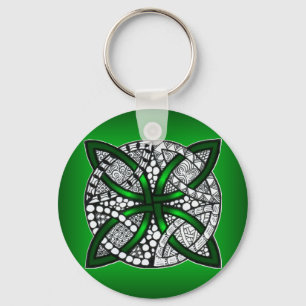 Chaveiro Arte Original Celtic Knot Green