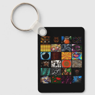 Chaveiro Arte Pop Decorativa em Padrão 