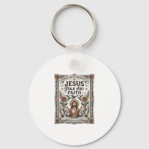 Chaveiro Arte Popular Jesus Fé Arte Popular Cristã Fé