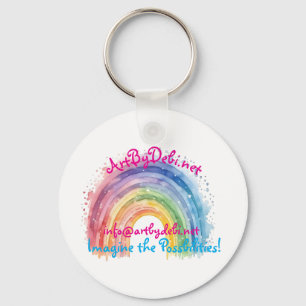Chaveiro Arte Por Debi, Rainbow Magnet
