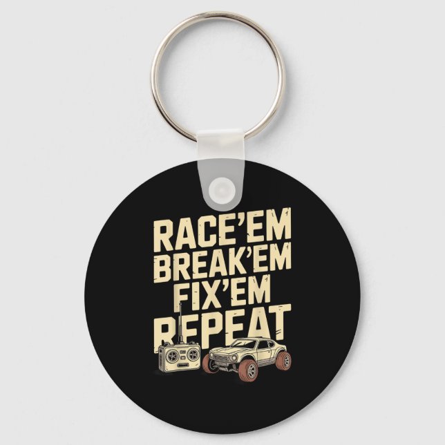 Chaveiro Arte Rc legal Para Mulheres Homens Controle Remoto (Frente)