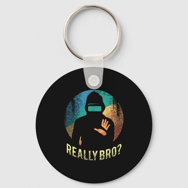 Chaveiro Arte Retrotraída De Gráfico De Realidade Virtual P (Frente)