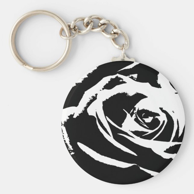 Chaveiro Arte Rosa posterizada (Frente)