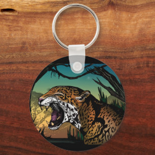 Chaveiro Arte Selvagem de Jaguar Rugindo na Selva – Tropica