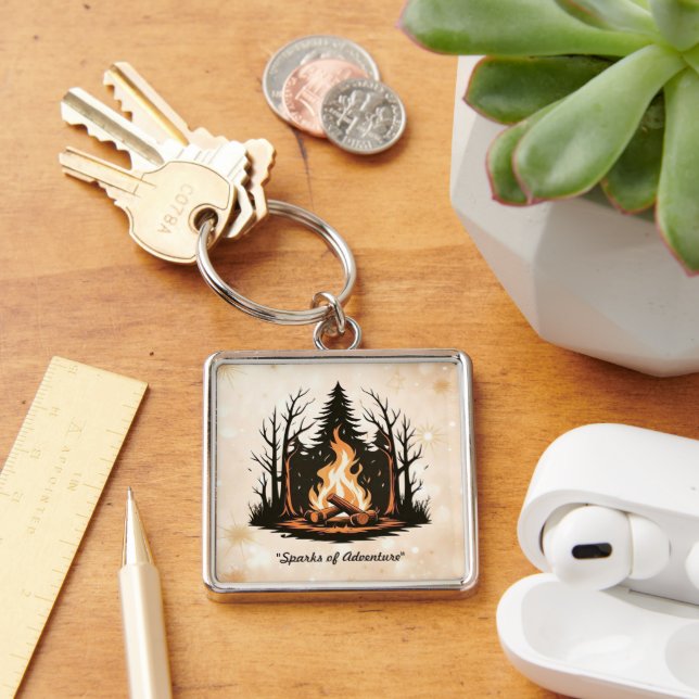 Chaveiro "Arte Simplística de Campfire" (Mesa)