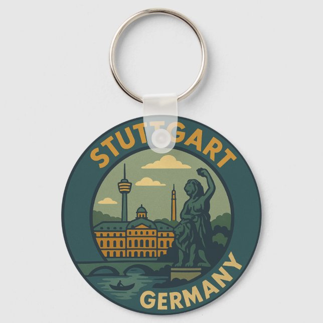 Chaveiro Arte Urbana de Stuttgart Alemanha (Frente)
