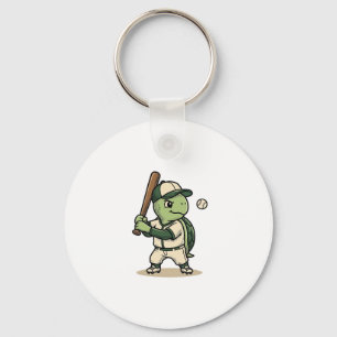 Chaveiro Arte Vetorial Vintage de Batedor de Beisebol de Ta